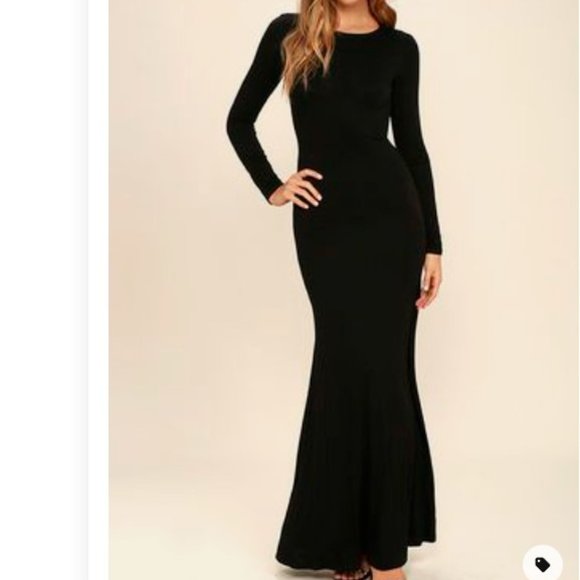 TRE by Natalie Ratabesi Dresses & Skirts - TRE by Natalie Ratabesi Stretch Jersey Black Column Dress